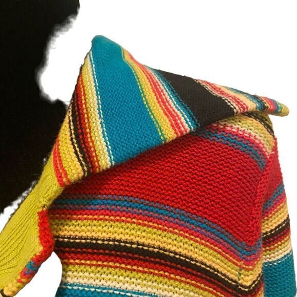 Sag Harbor Sport Multicolor Striped Cardigan Size Medium - Picture 5 of 11